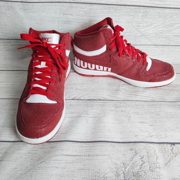 Nike Court Force SP Fragment Design GOODENOUGH Mens Sneakers Red White Size 9.5 - Picture 8 of 14